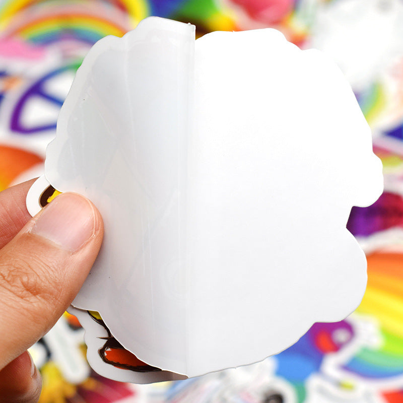 50 Pride Rainbow Stickers – LGBTQ+ Flag Decals for Self-Expression, Equality, and Love