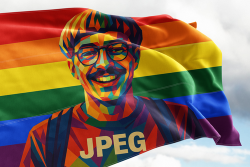 Custom Pride Flag with Your Photo – Personalized LGBTQ+ Art Flag