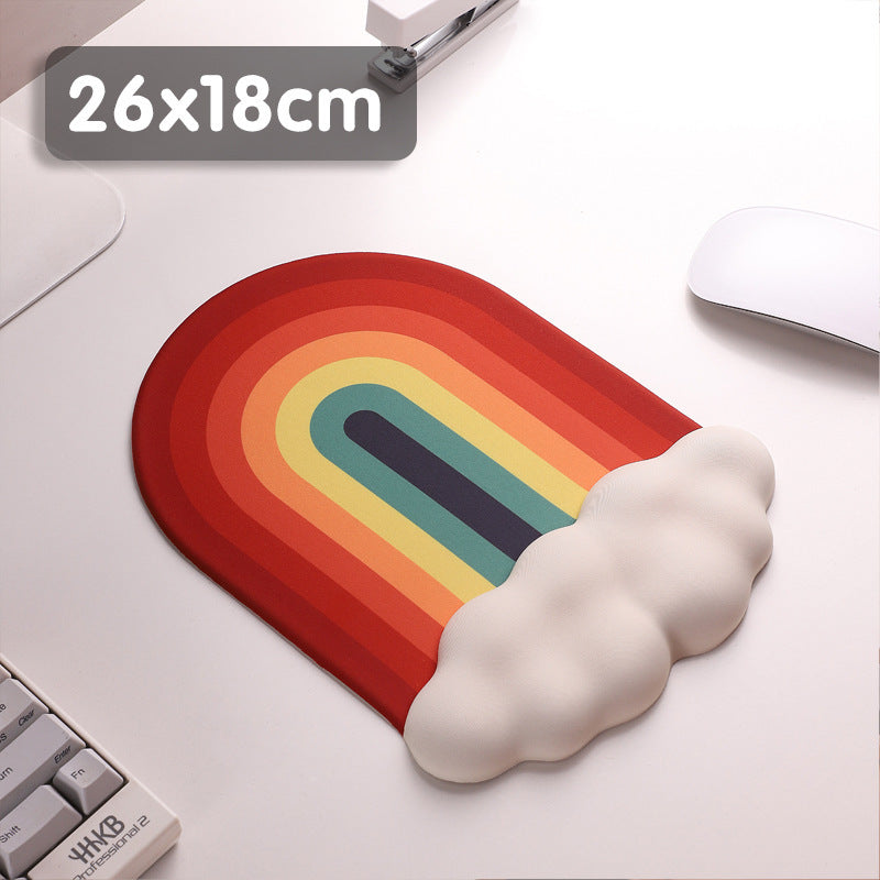 Rainbow Pride Mouse Pad & Keyboard Wrist Rest Set – Ergonomic Support for Comfortable, Colorful Work