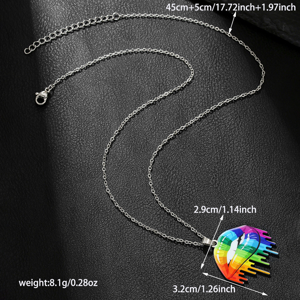 Love Is Love Pride Necklace Collection – Rainbow Pendant Jewelry for LGBTQ+ Unity & Equality