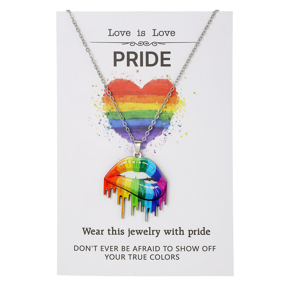 Love Is Love Pride Necklace Collection – Rainbow Pendant Jewelry for LGBTQ+ Unity & Equality