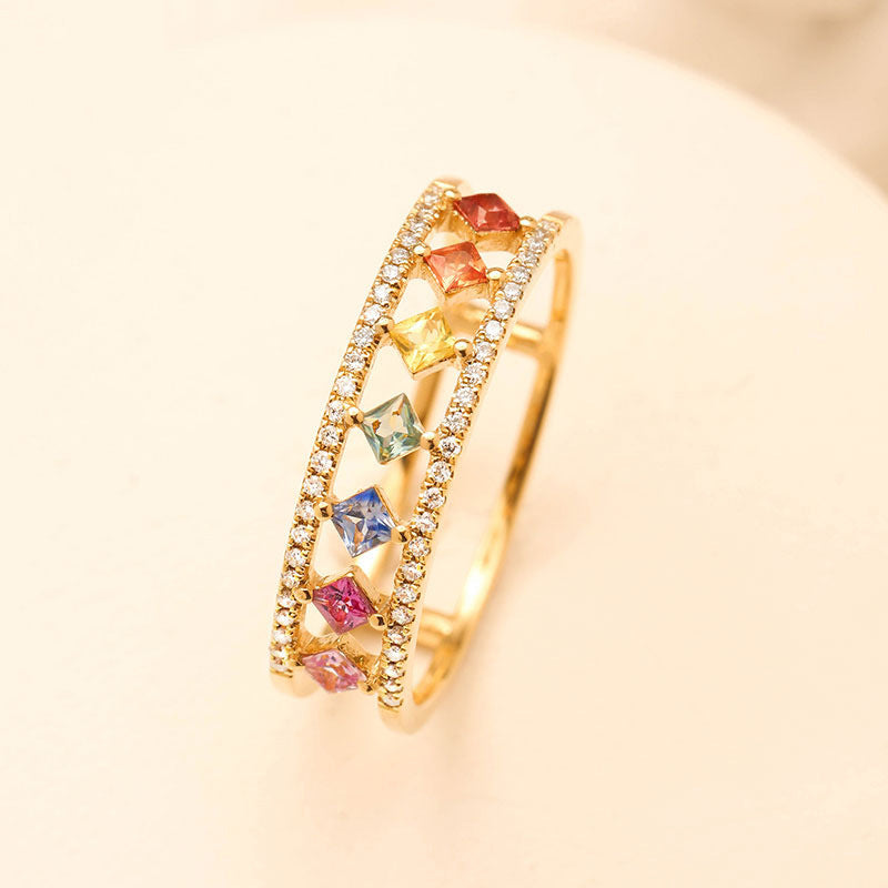 Dazzle With Pride: LGBTQ+ Rainbow Ring – Stunning Pride Merch for Bold, Beautiful Souls ️‍✨