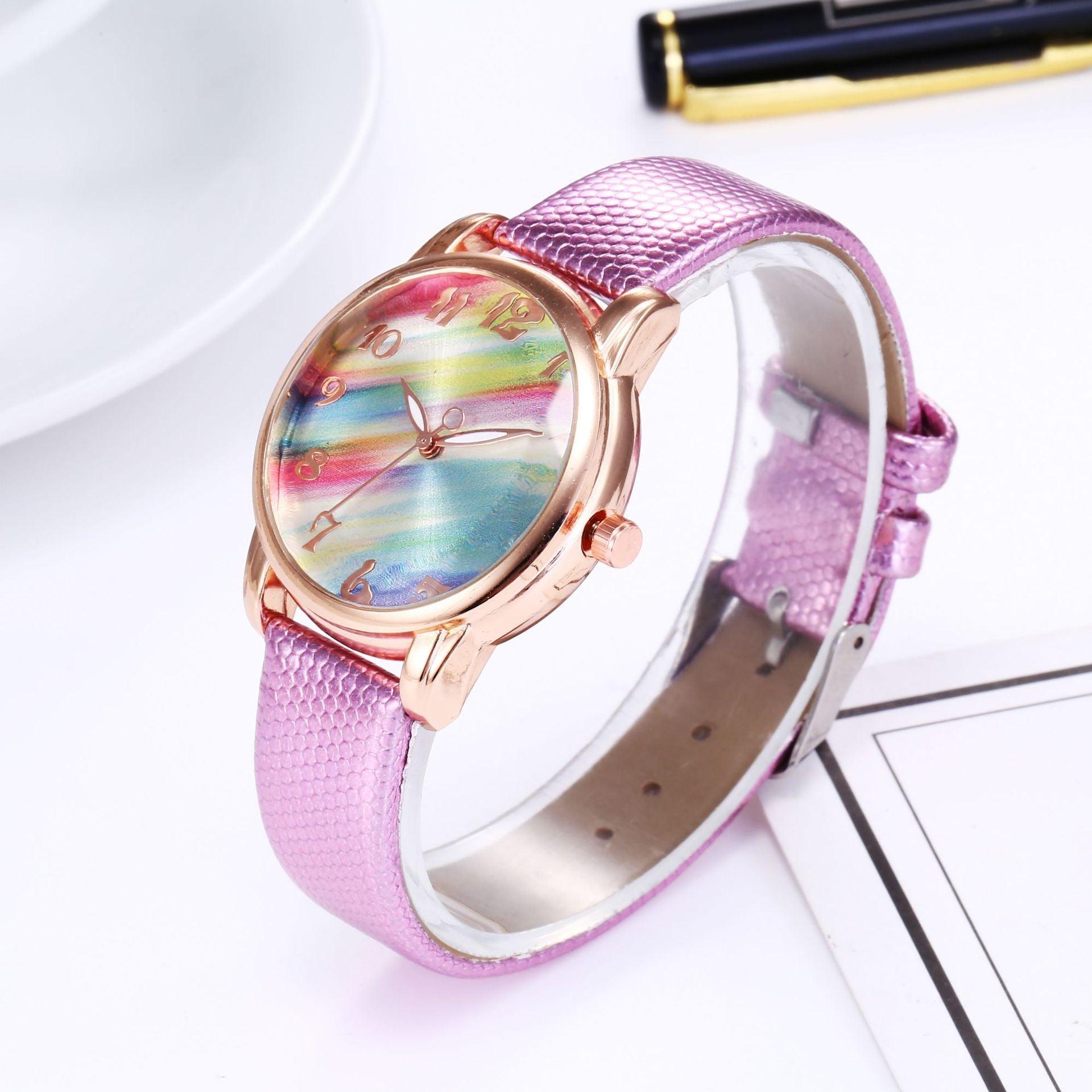 Dazzling LGBTQ+ Rainbow Watch – Pride Merch Must-Have | PrideCreated Exclusive Timepiece for Queer Joy & Bold Self-Expression ⏰✨