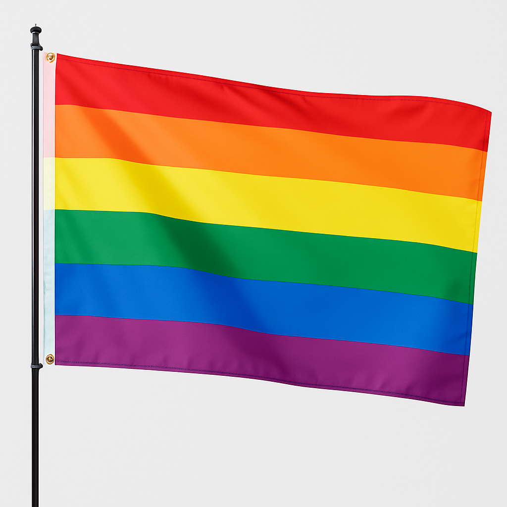 Gay Pride Rainbow Flag – 3x2 ft & 5x3 ft Vibrant LGBTQ+ Pride Banner – Outdoor & Indoor Celebration Flag
